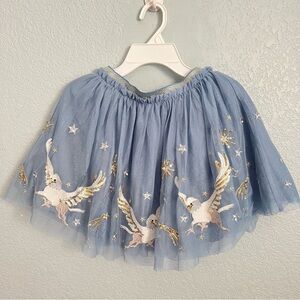 Mini Boden x Harry Potter Girls Blue Hippogriff Tulle Skirt 8–9Y Magical NEW